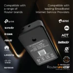 Resonate RouterUPS® NxT | Most Advanced Router UPS for 12V WiFi Router & Modem (Supports up to 3A) | 7800mAh Backup | Intelligent Charging | Up to 6 Hrs Internet - Image 5